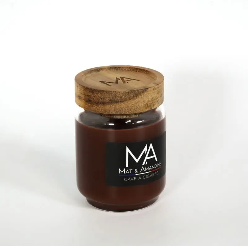 Cave à cigares - Bougie parfumée, bougie parfumée Cave à cigares, bougie automne,