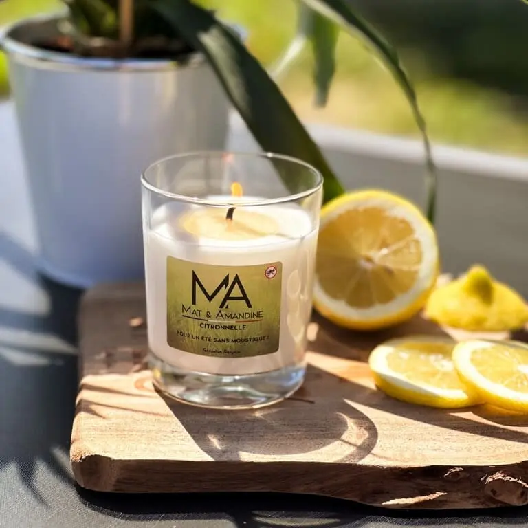Bougie citronnelle anti-moustique